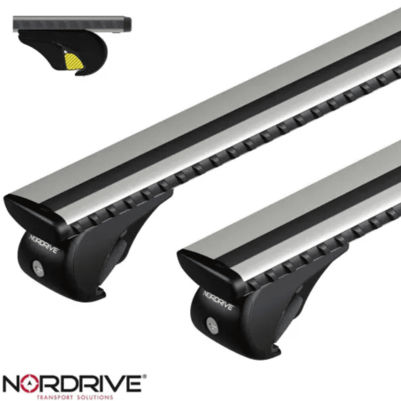 Střešní nosič NORDRIVE SILENZIO 128cm, ALU, TUV, GS